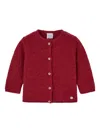 Paz Rodriguez Button-front Cardigan In Burgundy