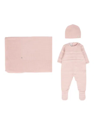 Paz Rodriguez Buttoned Babygrow Set In Multi