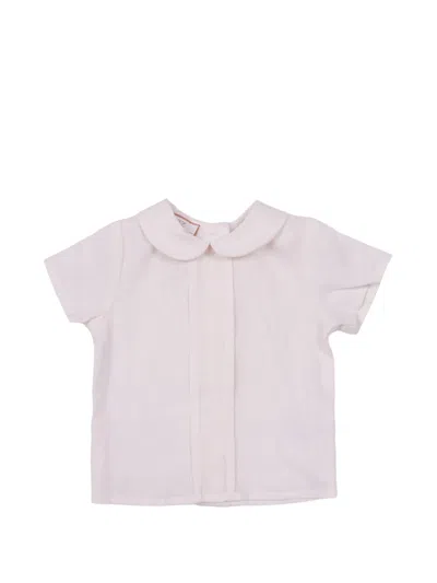 Paz Rodriguez Babies' Ceremonia Linen Shirt In White