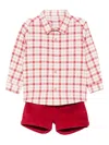 Paz Rodriguez Checked Set In Red