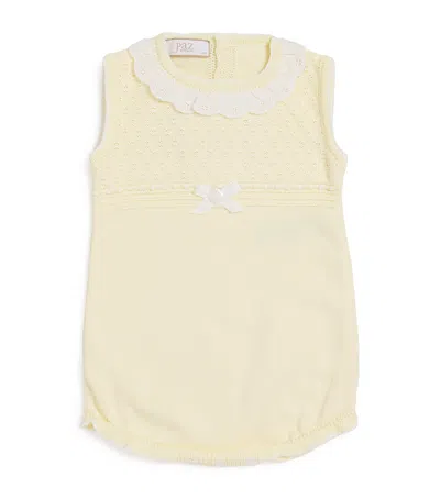 Paz Rodriguez Kids' Cotton Albor All-in-one In Neutral
