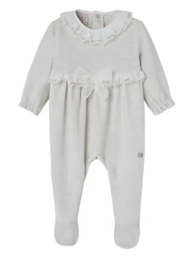 Paz Rodriguez Cotton Babygrow In Gray