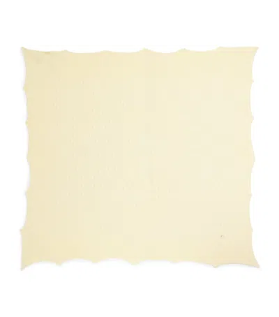 Paz Rodriguez Cotton Bico Blanket In Yellow