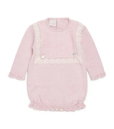 Paz Rodriguez Kids' Cotton-cashmere All-in-one In Pink