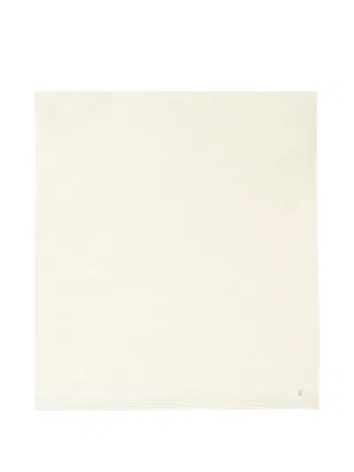 Paz Rodriguez Cotton-cashmere Blanket In White