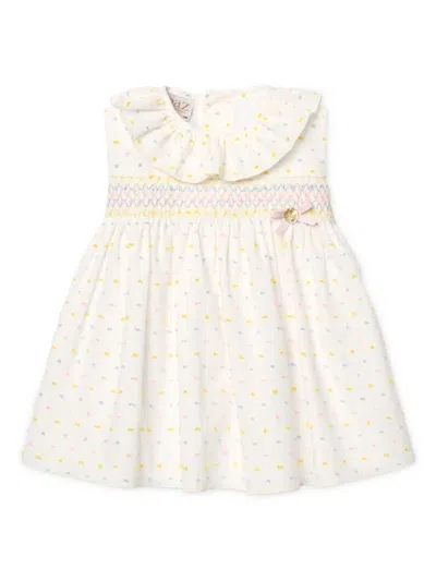 Paz Rodriguez Kids' Cotton Dress In White