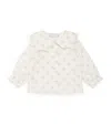 Paz Rodriguez Cotton Floral Blouse In Neutral