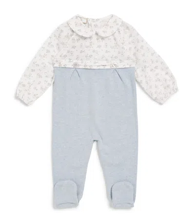 Paz Rodriguez Kids'  Cotton Knit All-in-one In Blue
