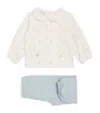 Paz Rodriguez Cotton Koala Blouse And Trousers Set In Multi