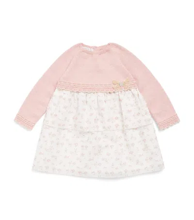 Paz Rodriguez Kids'  Cotton-cashmere Dress And Bloomers Set In Pink