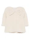 Paz Rodriguez Crochet-collar Cardigan In Neutral
