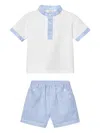 Paz Rodriguez Boys Short Set In White