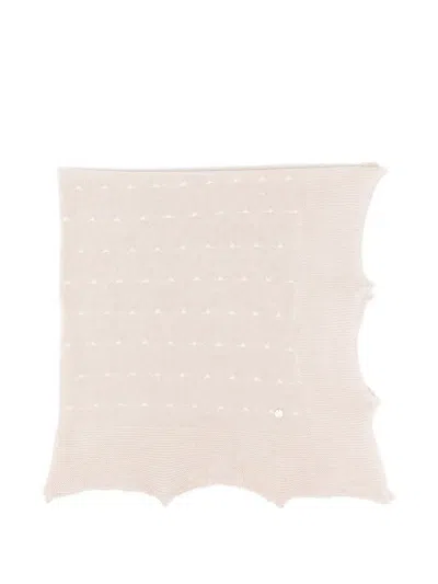 Paz Rodriguez Dot-motif Blanket In Neutral