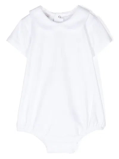 Paz Rodriguez Babies' Esencial Stretch-cotton Body In 白色