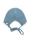 Paz Rodriguez Eyelet-scalloped Bonnet In Blue