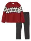 Paz Rodriguez Fair Isle-knit Sweater In Red