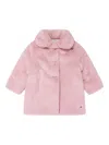 Paz Rodriguez Girls Faux Fur Coat In Pink