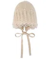 Paz Rodriguez Girls' Alegria Bonnet - Baby In Neutral