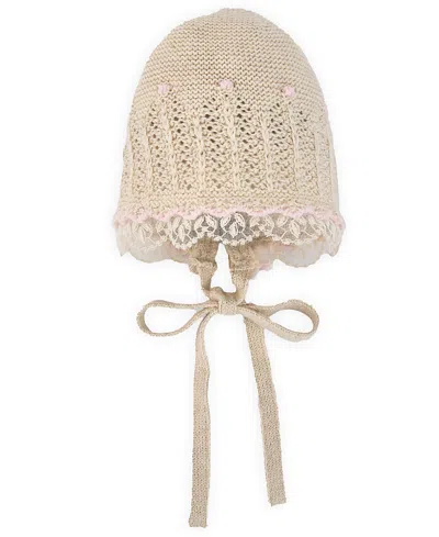 Paz Rodriguez Girls' Alegria Bonnet - Baby In Neutral