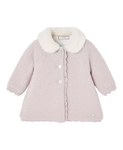 Paz Rodriguez Girls' Leira Coat - Baby In Pink