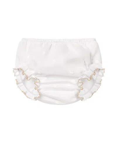 Paz Rodriguez Girls' Lino Bloomers - Baby In White