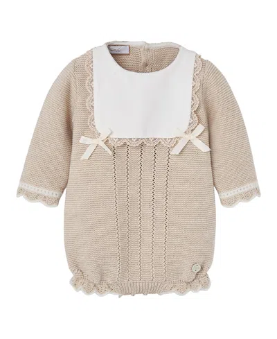 Paz Rodriguez Girls' Lua Romper - Baby In Neutral