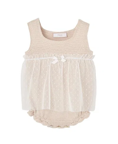 Paz Rodriguez Girls' Nectar Bodysuit - Baby In White