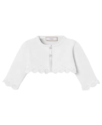 Paz Rodriguez Girls' Newborn Alaia Cardigan - Baby, Little Kid In White