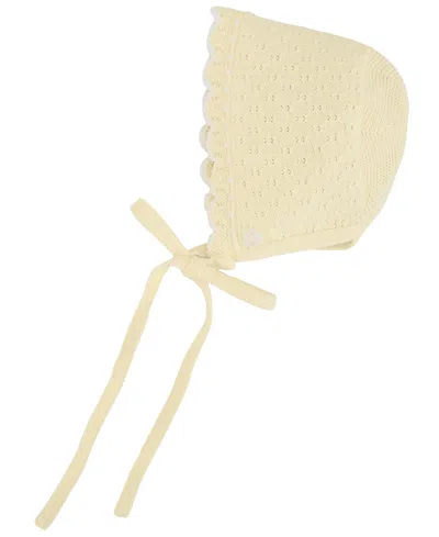 Paz Rodriguez Girls' Newborn Albor Bonnet In Neutral