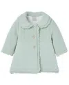 Paz Rodriguez Girls' Newborn Erizos Coat - Baby In Green