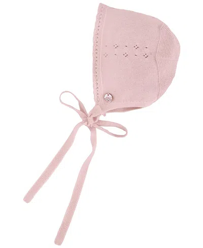 Paz Rodriguez Girls' Newborn Essentia V26 Bonnet - Baby In Pink