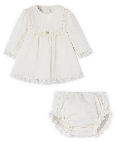 Paz Rodriguez Girls' Newborn Paz Oi 25-26 Set - Baby In White