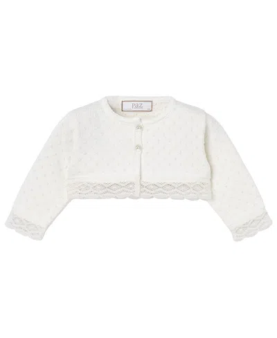 Paz Rodriguez Girls' Newborn Paz V26 Cardigan - Baby In Neutral