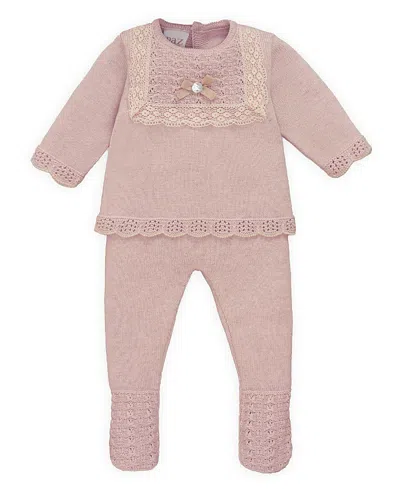 Paz Rodriguez Girls' Pascua Set - Baby In Pink