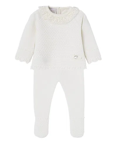 Paz Rodriguez Girls' Paz Oi 25-26 Set - Baby In White