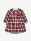 Paz Rodriguez Girls Tartan Dress In Red