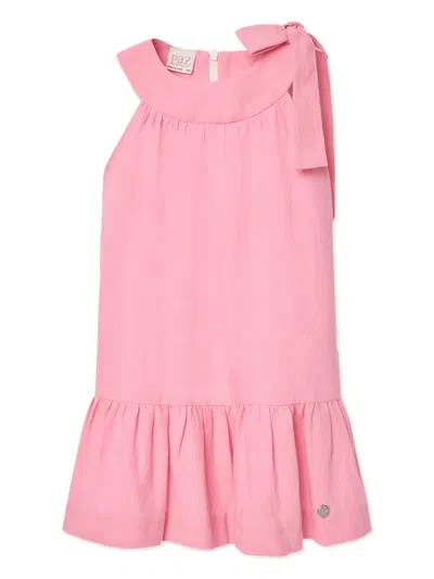 Paz Rodriguez Kids' Hallie Tiered Dress In Pink