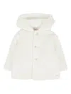 Paz Rodriguez Hooded Wool Jacket In White