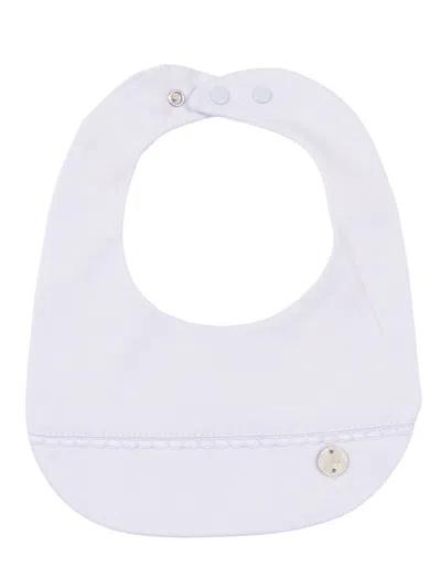 Paz Rodriguez Knit Newborn Baby Bib "interlock V26" In Blue