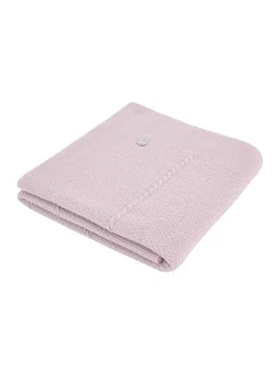 Paz Rodriguez Knit Newborn Blanket 90x90 "essentia Oi 26-27" In Pink