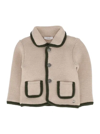 Paz Rodriguez Knit Newborn Coat "nadal" In Neutral
