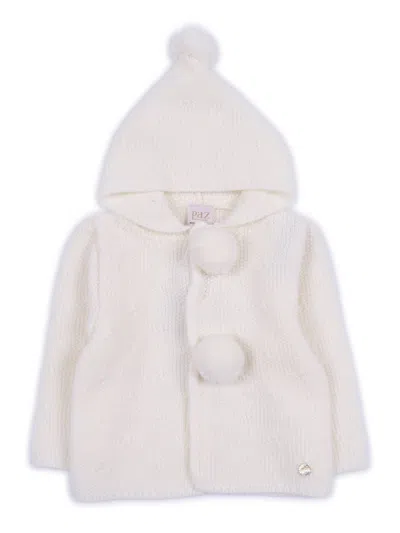 Paz Rodriguez Babies'  Knit Newborn Coat "semilla" In Pink