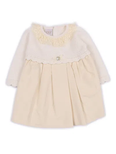 Paz Rodriguez Knit Newborn Dress "paz Oi 25-26" In Pink