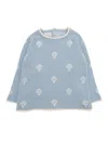 Paz Rodriguez Knit Newborn Pullover "verne" In Blue