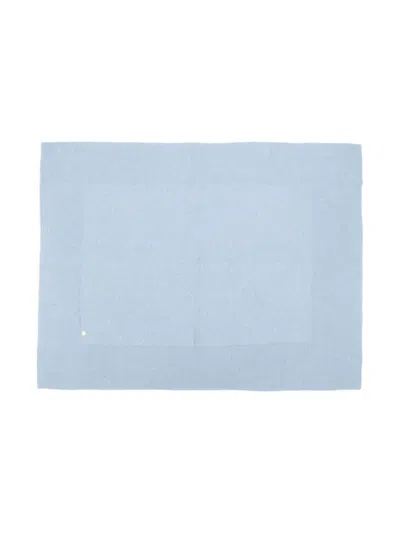 Paz Rodriguez Knitted Blanket In Blue