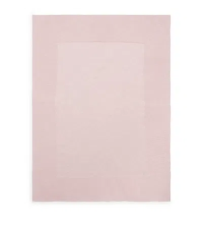 Paz Rodriguez Knitted Blanket In Pink