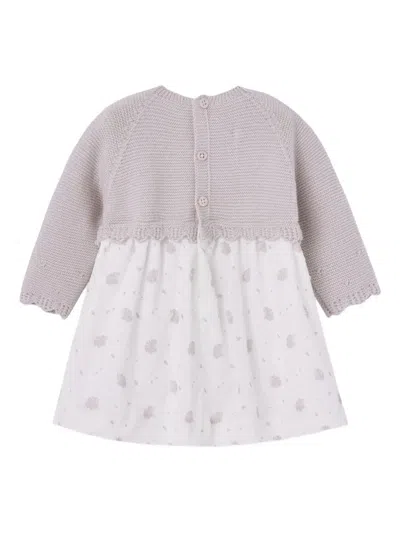 Paz Rodriguez Babies' Knitted Dress In Multi