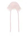Paz Rodriguez Knitted Lace-trimmed Hat In Multi