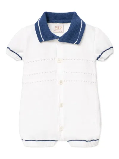 Paz Rodriguez Babies' Knitted Shorties In 白色