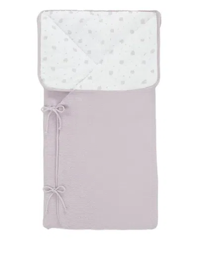 Paz Rodriguez Knitted-tie Sleep Bag In Purple